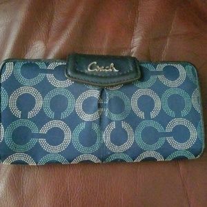 Blue Coach Wallet